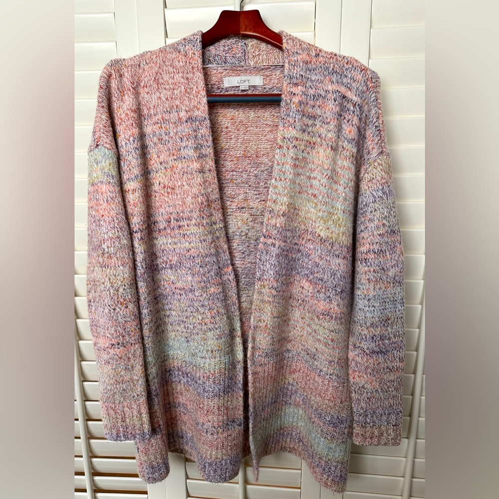 Loft knit open front cardigan/sweater.